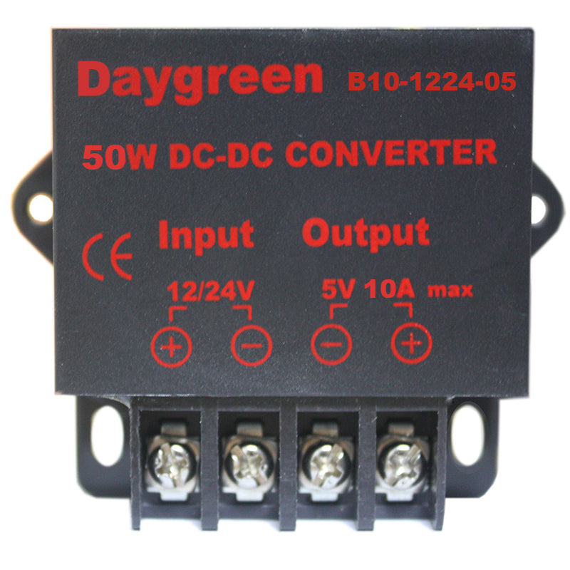 12V/24V to 5V 10A 50W DC DC Step Down / Buck Converter